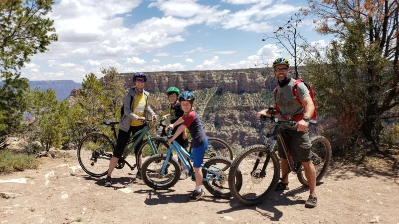 Free camping and biking near the grand canyon.