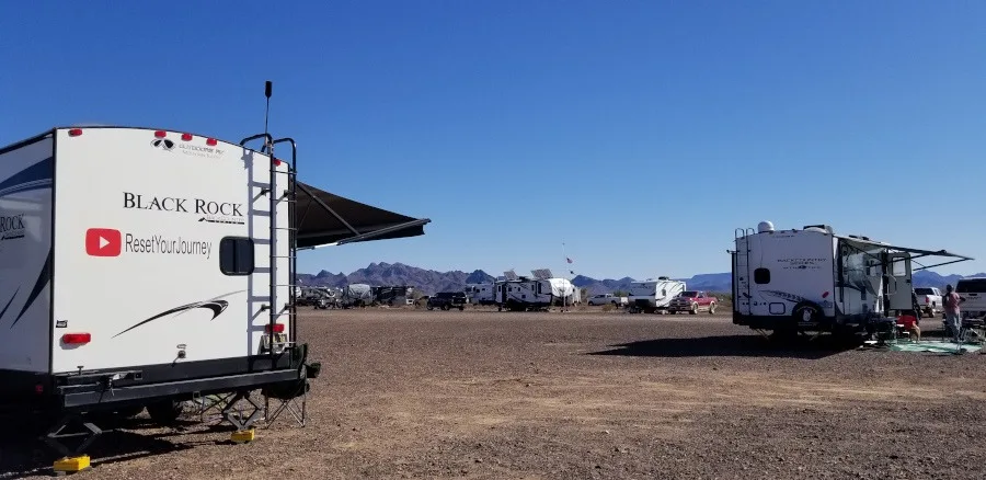 Dispersed camping in Quartzite, AZ