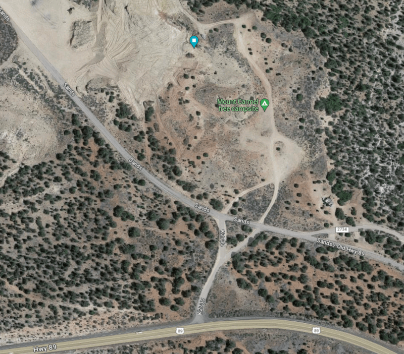 Dispersed camping near Kanab, UT